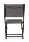 Set di 4 sedie da giardino pieghevole Hilde Antracite (3)