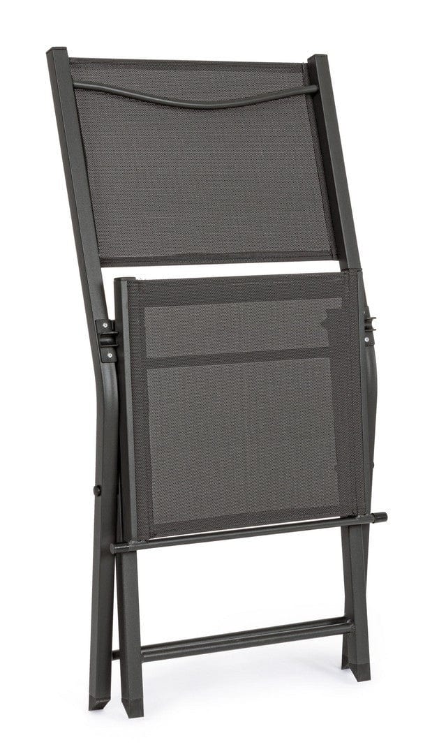 Set di 4 sedie da giardino pieghevole Hilde Antracite (6)