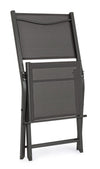 Set di 4 sedie da giardino pieghevole Hilde Antracite (6)