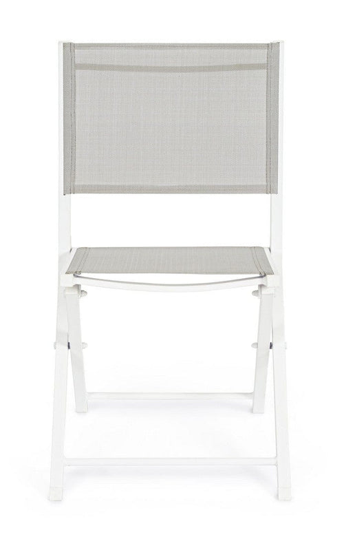 Set di 4 sedie da giardino pieghevole Hilde Bianco (1)