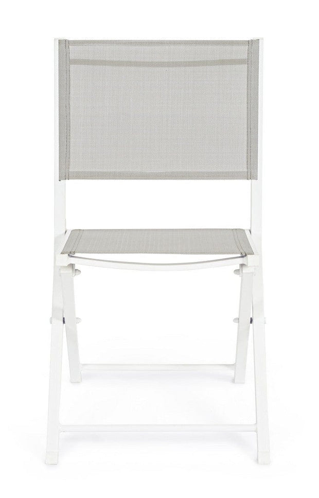 Set di 4 sedie da giardino pieghevole Hilde Bianco (1)