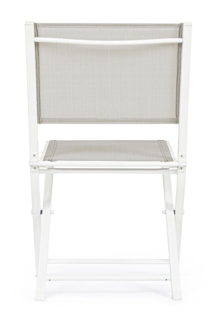 Set di 4 sedie da giardino pieghevole Hilde Bianco (2)