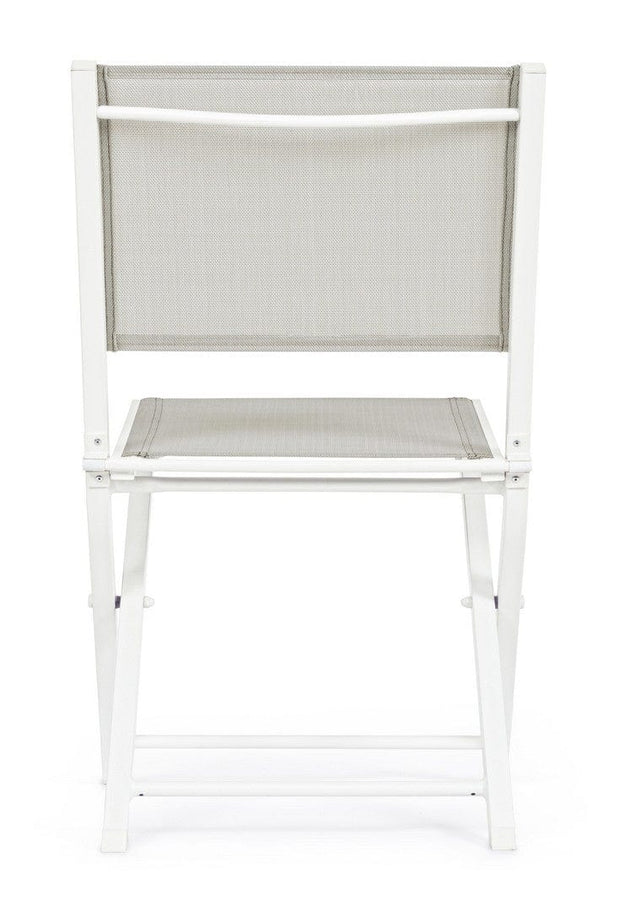 Set di 4 sedie da giardino pieghevole Hilde Bianco (2)