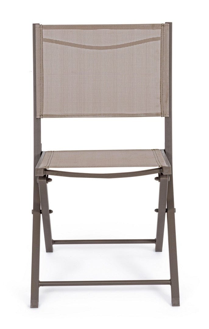 Set di 4 sedie da giardino pieghevole Hilde Cappuccino (1)
