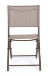 Set di 4 sedie da giardino pieghevole Hilde Cappuccino (1)