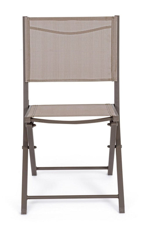 Set di 4 sedie da giardino pieghevole Hilde Cappuccino (1)