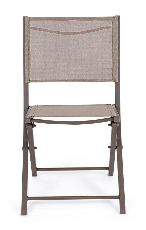 Set di 4 sedie da giardino pieghevole Hilde Cappuccino (1)