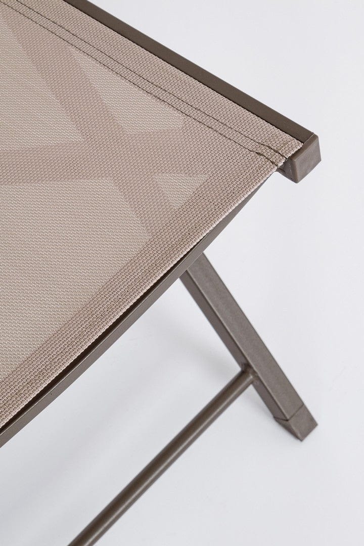 Set di 4 sedie da giardino pieghevole Hilde Cappuccino (5)