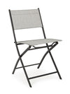 Set di 4 sedie da giardino pieghevole Martinez Grigio (1)