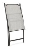 Set di 4 sedie da giardino pieghevole Martinez Grigio (4)