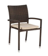 Set di 4 sedie da giardino Quiki Marrone (3)