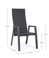 Set di 4 sedie da giardino Steven Antracite (13)