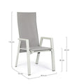 Set di 4 sedie da giardino Steven Grigio (13)