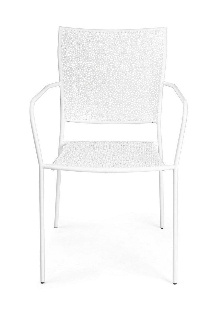 Set di 4 sedie da giardino Wendy Bianco (3)