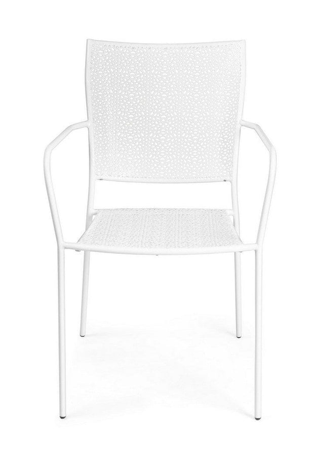 Set di 4 sedie da giardino Wendy Bianco (3)