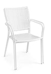 Set di 4 sedie da giardino Wendy Bianco (5)