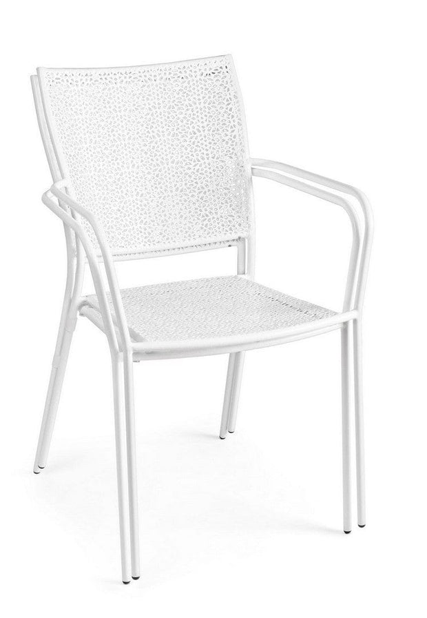Set di 4 sedie da giardino Wendy Bianco (5)