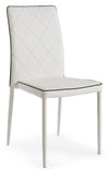 Set di 4 sedie da pranzo in ecopelle Achille Bianco (1)