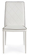 Set di 4 sedie da pranzo in ecopelle Achille Bianco (2)