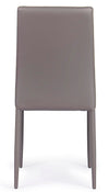 Set di 4 sedie da pranzo in ecopelle Achille Cappuccino (3)