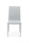 Set di 4 sedie da pranzo in ecopelle Achille Grigio (3)