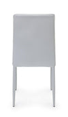 Set di 4 sedie da pranzo in ecopelle Achille Grigio (4)