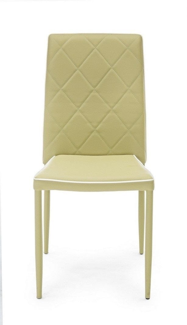Set di 4 sedie da pranzo in ecopelle Achille Verde (2)