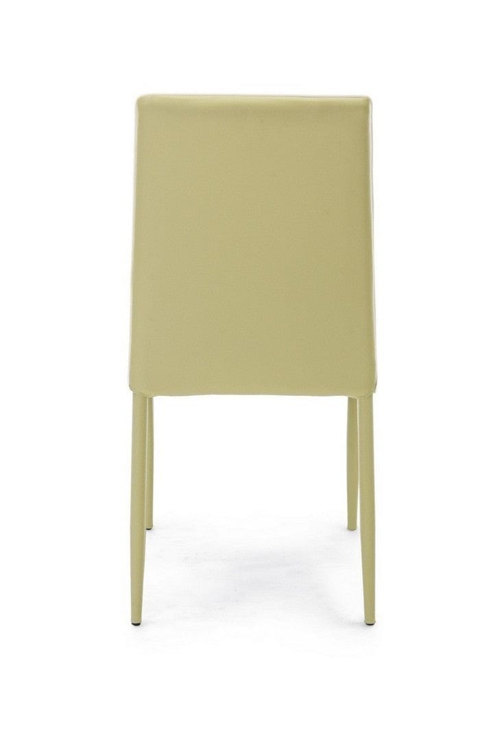 Set di 4 sedie da pranzo in ecopelle Achille Verde (3)
