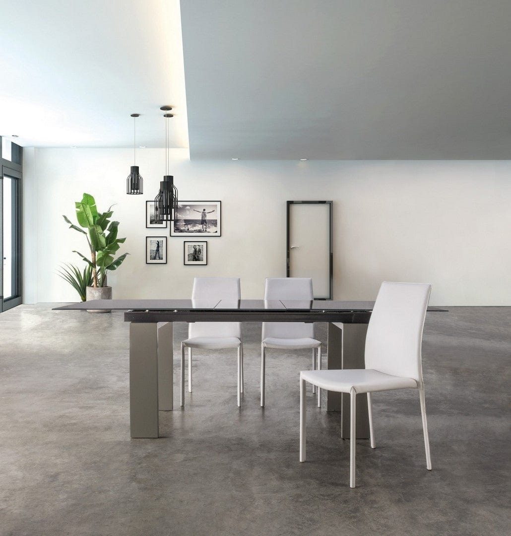 Set di 4 sedie da pranzo in ecopelle Adda Bianco (1)