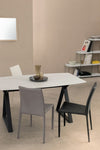 Set di 4 sedie da pranzo in ecopelle Alison Nero (1)