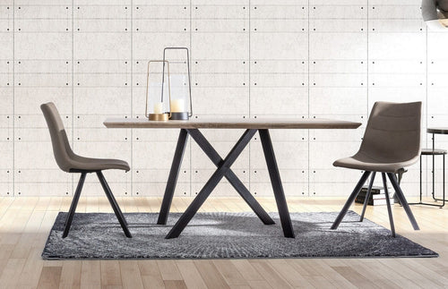 Set di 4 sedie da pranzo in ecopelle Alva Cappuccino (1)
