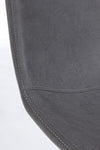 Set di 4 sedie da pranzo in ecopelle Alva Grigio (10)