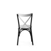 Set di 4 sedie da pranzo in ecopelle Ekol New 1334 Bianco (7)