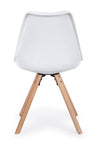 Set di 4 sedie da pranzo in ecopelle New Trend Bianco (3)
