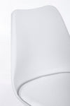 Set di 4 sedie da pranzo in ecopelle New Trend Bianco (5)