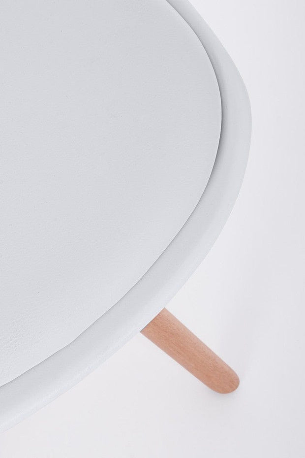 Set di 4 sedie da pranzo in ecopelle New Trend Bianco (6)
