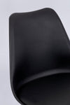 Set di 4 sedie da pranzo in ecopelle New Trend Nero (5)