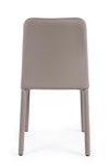 Set di 4 sedie da pranzo in ecopelle Pathos Cappuccino (3)