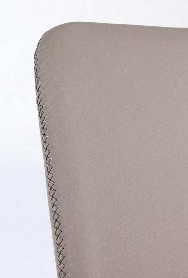 Set di 4 sedie da pranzo in ecopelle Pathos Cappuccino (5)