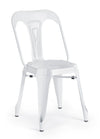 Set di 4 sedie da pranzo in metallo Minneapolis Bianco (1)