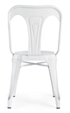 Set di 4 sedie da pranzo in metallo Minneapolis Bianco (3)