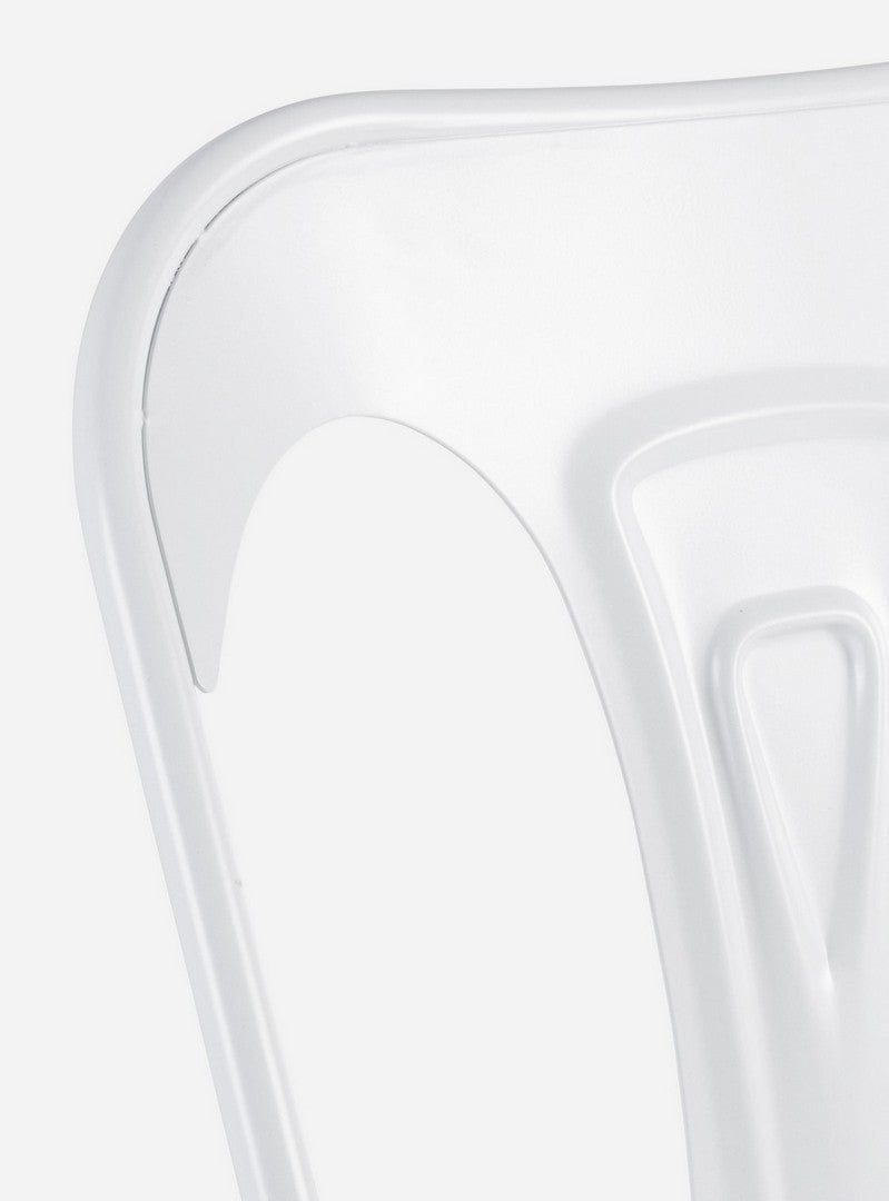 Set di 4 sedie da pranzo in metallo Minneapolis Bianco (6)