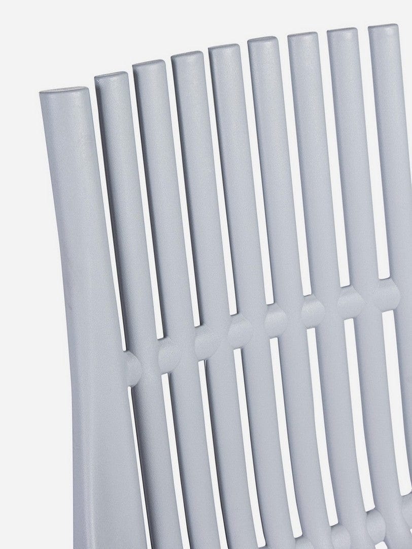 Set di 4 sedie da pranzo in plastica Cassandra Grigio (3)