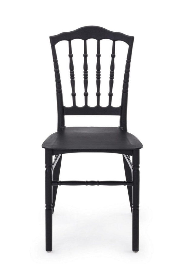 Set di 4 sedie da pranzo in plastica Copper Nero (2)