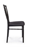 Set di 4 sedie da pranzo in plastica Copper Nero (4)