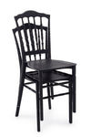 Set di 4 sedie da pranzo in plastica Copper Nero (5)