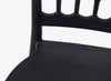 Set di 4 sedie da pranzo in plastica Copper Nero (7)