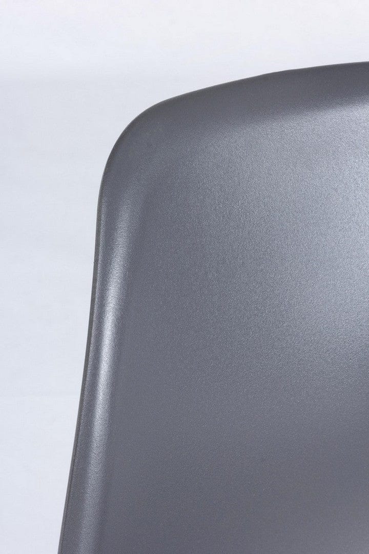 Set di 4 sedie da pranzo in plastica Iris Grigio (2)