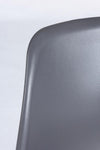 Set di 4 sedie da pranzo in plastica Iris Grigio (2)