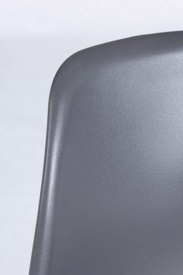 Set di 4 sedie da pranzo in plastica Iris Grigio (2)